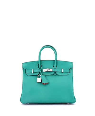Pre-owned Pre-owned Hermes  Hermes Birkin 25 Handbag Verso Novillo With Palladium Hardware