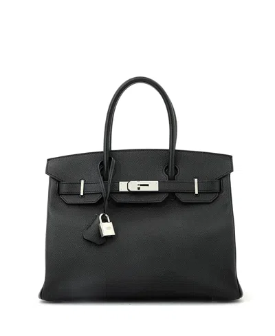 Pre-owned Pre-owned Hermes  Hermes Birkin 30 Handbag Black Epsom With Palladium Hardware