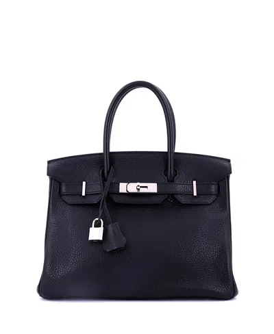 Pre-owned Pre-owned Hermes  Hermes Birkin 30 Handbag Black Togo With Palladium Hardware