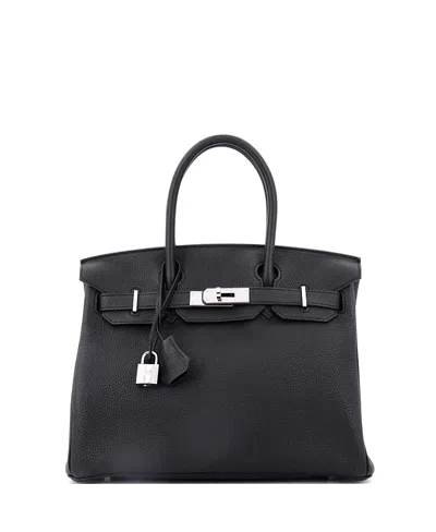 Pre-owned Pre-owned Hermes  Hermes Birkin 30 Handbag Black Togo With Palladium Hardware