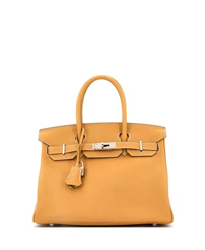 Pre-owned Pre-owned Hermes  Hermes Birkin 30 Handbag Brown Togo With Palladium Hardware