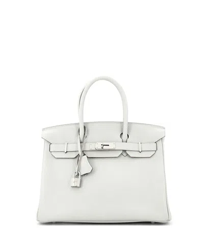Pre-owned Pre-owned Hermes  Hermes Birkin 30 Handbag Grey Clemence With Palladium Hardware In Gray