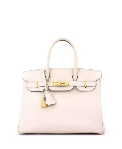 Pre-owned Pre-owned Hermes  Hermes Birkin 30 Handbag Light Epsom With Gold Hardware In Brown