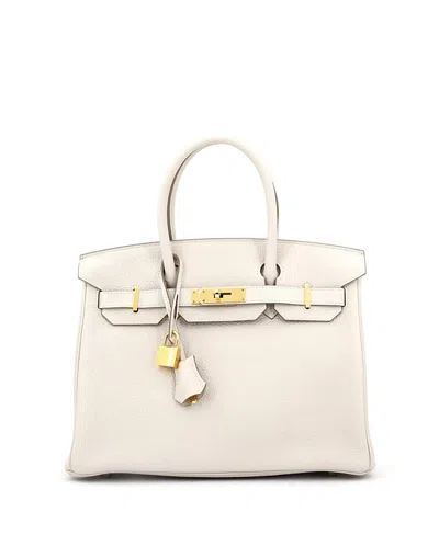 Pre-owned Pre-owned Hermes  Hermes Birkin 30 Handbag Light Togo With Gold Hardware