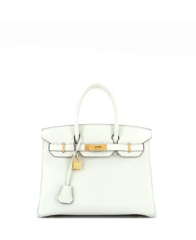 Pre-owned Pre-owned Hermes  Hermes Birkin 30 Handbag Light Togo With Gold Hardware In Mushroom