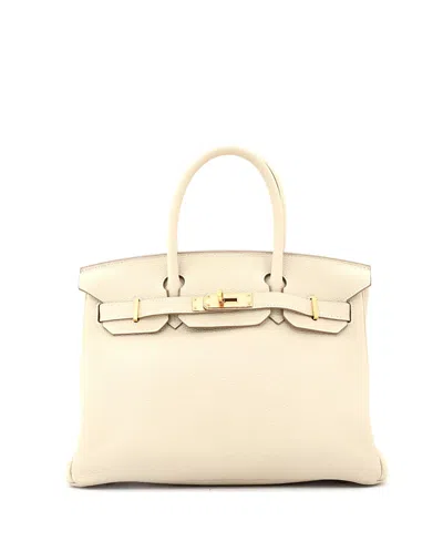 Pre-owned Pre-owned Hermes  Hermes Birkin 30 Handbag Light Togo With Rose Gold Hardware