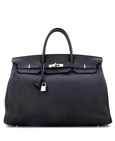 Pre-owned Pre-owned Hermes  Hermes Birkin 40 Handbag Black Togo With Palladium Hardware