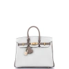 Pre-owned Hermes  Hermes Birkin Handbag Bicolor Chevre Mysore With Rose Gold Hardware 25