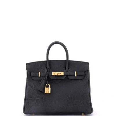 Pre-owned Hermes  Hermes Birkin Handbag Black Togo With Gold Hardware 30
