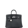 Pre-owned Hermes  Hermes Birkin Handbag Black Togo With Palladium Hardware 25 In Black