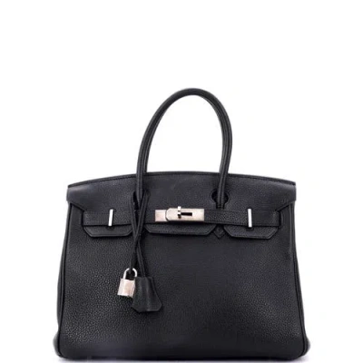 Pre-owned Hermes  Hermes Birkin Handbag Blue Togo With Palladium Hardware 30