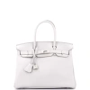 Pre-owned Hermes  Hermes Birkin Handbag Grey Togo With Palladium Hardware 30 In Gray