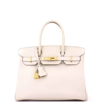 Pre-owned Hermes  Hermes Birkin Handbag Light Epsom With Gold Hardware 30 In Brown