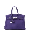 Pre-owned Hermes  Hermes Birkin Handbag Purple Togo With Palladium Hardware 30 In Purple