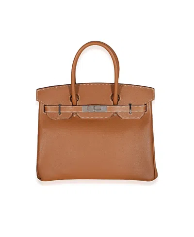 Pre-owned Pre-owned Hermes  Hermes Birkin 30 Leather Handbag In Brown