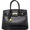 Pre-owned Hermes  Hermes Birkin Sellier Bag Black Box Calf With Gold Hardware 30 In Black