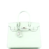 Pre-owned Hermes  Hermes Birkin Sellier Bag Green Epsom With Palladium Hardware 30