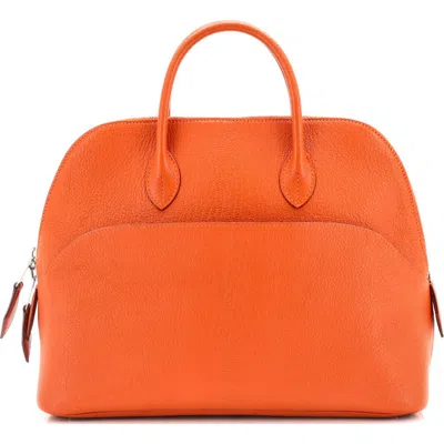 Pre-owned Hermes  Hermes Bolide 1923 Bag Chevre Mysore 30 In Orange