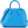 Pre-owned Hermes  Hermes Bolide 1923 Bag Evercolor Mini In Blue