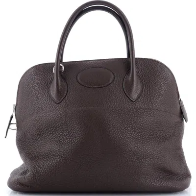Pre-owned Hermes  Hermes Bolide Bag Clemence 31 In Brown