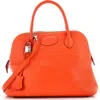 Pre-owned Hermes  Hermes Bolide Bag Clemence 31 In Orange