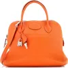 Pre-owned Hermes  Hermes Bolide Bag Clemence 31 In Orange