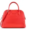 Pre-owned Hermes  Hermes Bolide Bag Clemence 31 In Red
