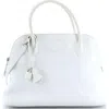 Pre-owned Hermes  Hermes Bolide Bag Clemence 31 In White