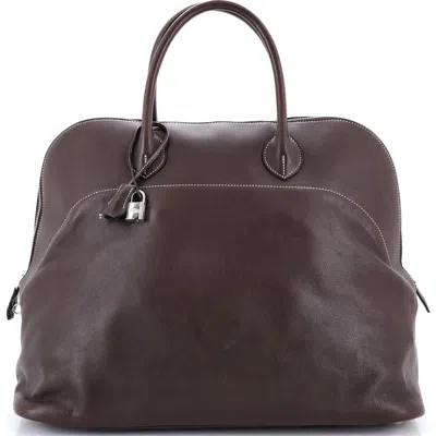 Pre-owned Hermes  Hermes Bolide Bag Sikkim Relax 45 In Brown