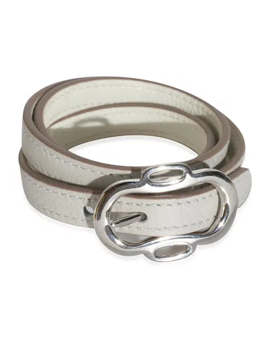 Pre-owned Pre-owned Hermes  Hermes Boucleries Palladium Plated Bracelet In Silver