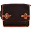 Pre-owned Hermes  Hermes Buenaventura Messenger Bag Toile Pm In Brown