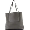 Pre-owned Hermes  Hermes Cabasellier Tote Clemence 46 In Gray