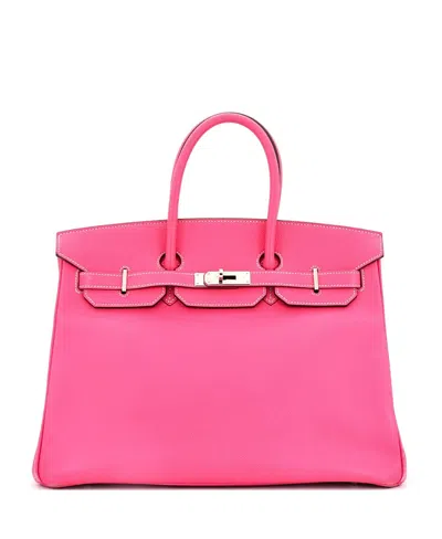 Pre-owned Pre-owned Hermes  Hermes Candy 35 Handbag Epsom In Candy- Rose Tyrien/rubis