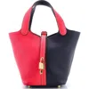 Pre-owned Hermes  Hermes Casaque Picotin Lock Bag Clemence Pm In Multi