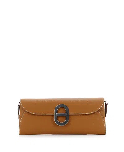 Pre-owned Pre-owned Hermes  Hermes Chaine D Ancre To Go Wallet Epsom In Brown