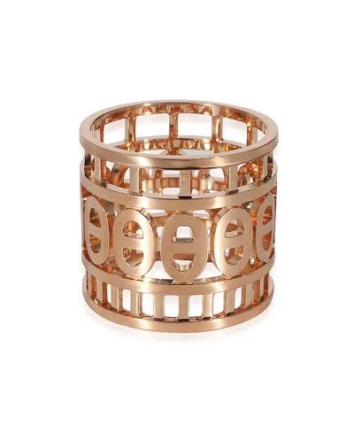 Pre-owned Pre-owned Hermes  Hermes Chaine D'ancre 18k Rose Gold Ring