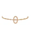 PRE-OWNED HERMES PRE-OWNED HERMES CHAINE D'ANCRE CONTOUR BRACELET 18K ROSE GOLD WITH DIAMONDS