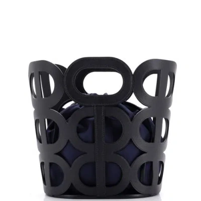 Pre-owned Hermes  Hermes Chaine D'ancre Handbag Madame In Black