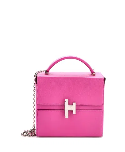 Pre-owned Pre-owned Hermes  Hermes Cinhetic Top Handle Bag Chevre Chamkila In Pink