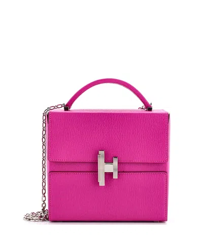 Pre-owned Pre-owned Hermes  Hermes Cinhetic Top Handle Bag Chevre Chamkila In Pink