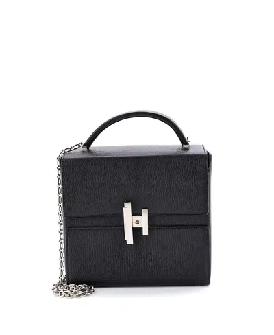 Pre-owned Pre-owned Hermes  Hermes Cinhetic Top Handle Bag Verso Chevre Mysore In Black