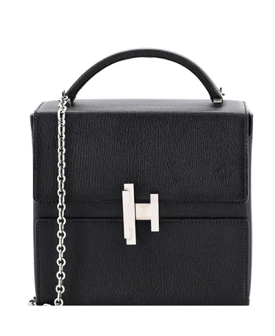 Pre-owned Pre-owned Hermes  Hermes Cinhetic Top Handle Bag Verso Chevre Mysore In Black