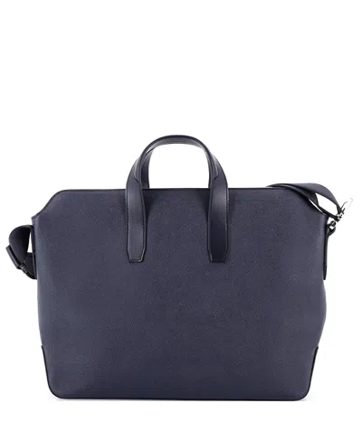Pre-owned Pre-owned Hermes  Hermes Citynews Briefcase Epsom In Blue