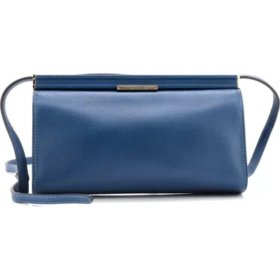 Pre-owned Hermes  Hermes Clic-h Shoulder Bag Evercolor 21 In Blue