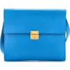 Pre-owned Hermes  Hermes Clic Wallet On Strap Chevre Mysore 16 In Blue