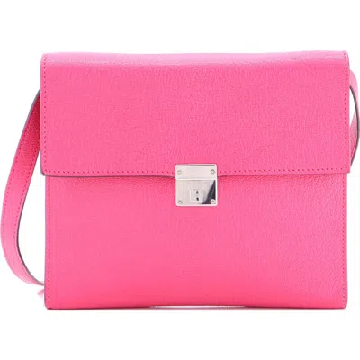 Pre-owned Hermes  Hermes Clic Wallet On Strap Chevre Mysore 16 In Pink