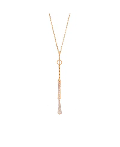 Pre-owned Pre-owned Hermes  Hermes Clou De Forge Lariat Necklace 18k Rose Gold And Diamonds