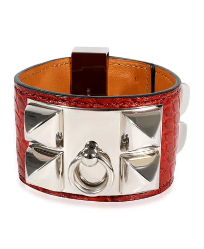 Pre-owned Pre-owned Hermes  Hermes Collier De Chien Base Metal Bracelet