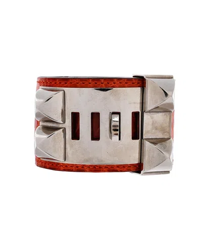 Pre-owned Pre-owned Hermes  Hermes Collier De Chien Bracelet Alligator