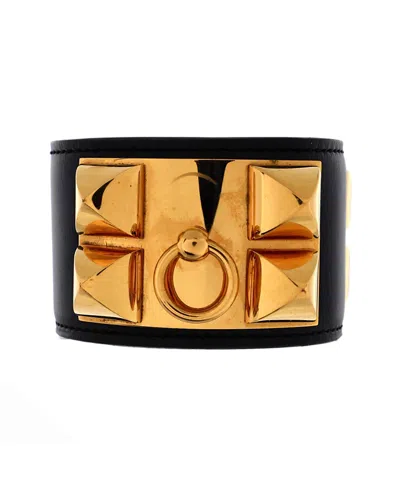 Pre-owned Pre-owned Hermes  Hermes Collier De Chien Bracelet Leather In Brown